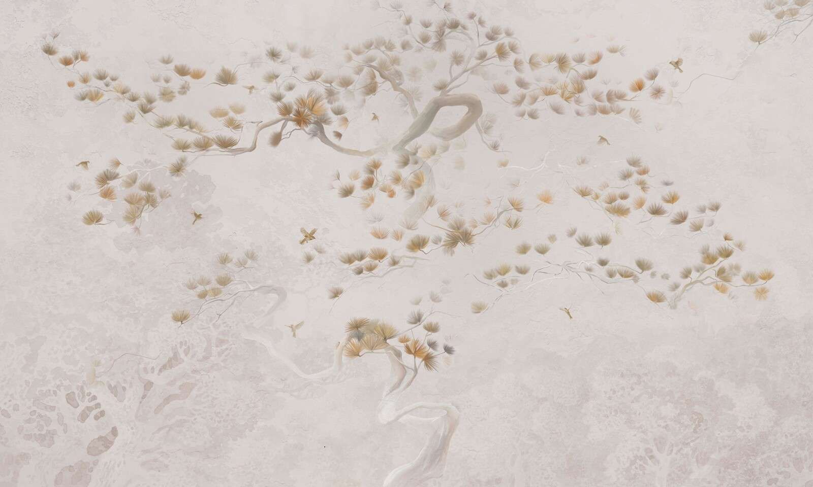 Blossom Tree Art - Beige