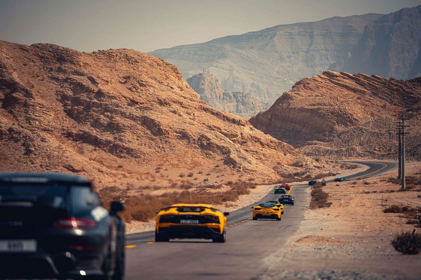 Supercars through the desert