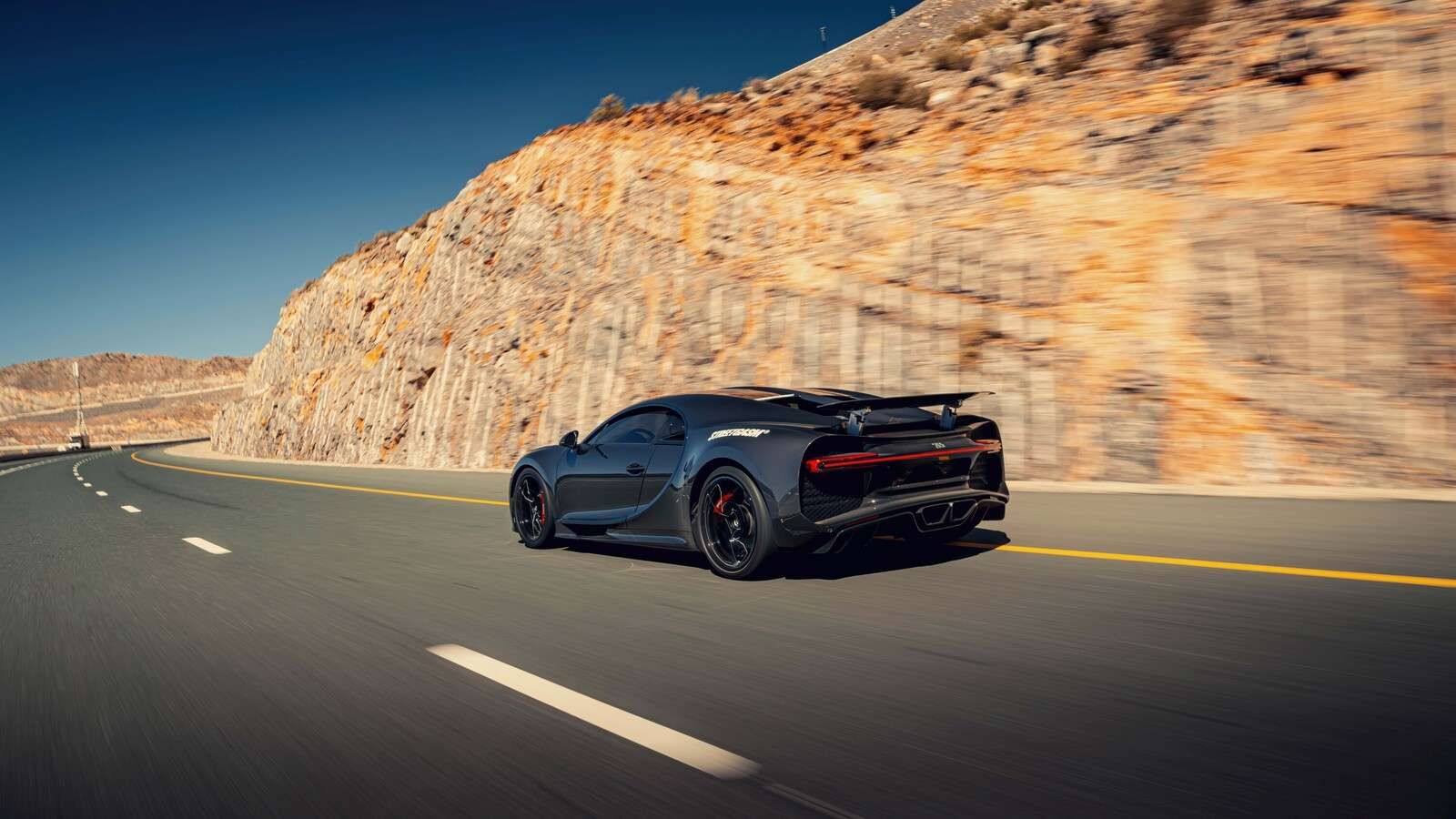 Bugatti Chiron Pur Sport in action