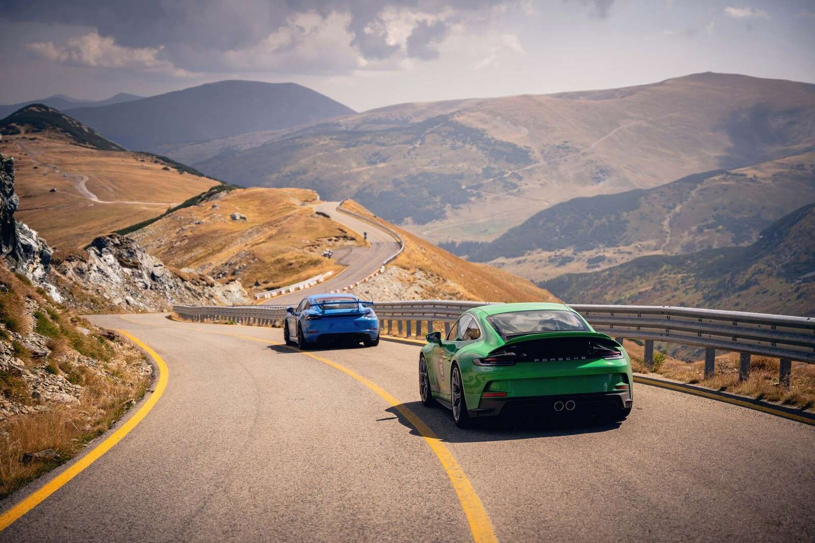 Winding route through the mountains