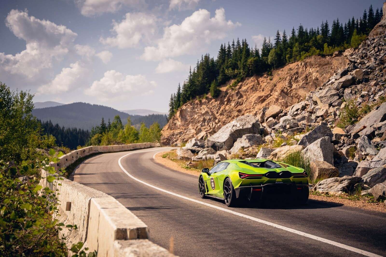 Lamborghini Revuelto in the Mountains
