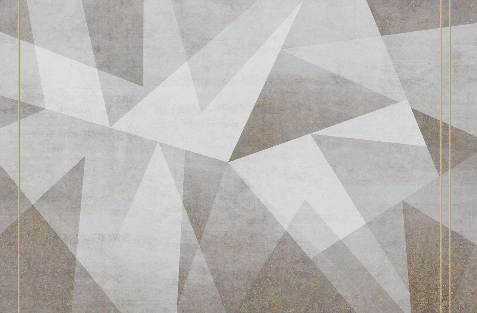 Concrete-look geometric play of light