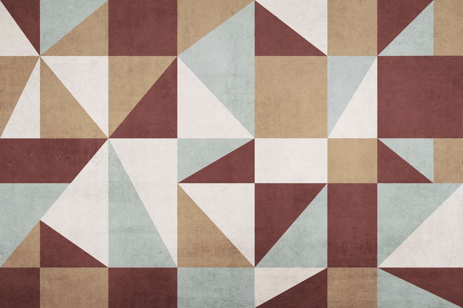 Geometric planes in retro colors