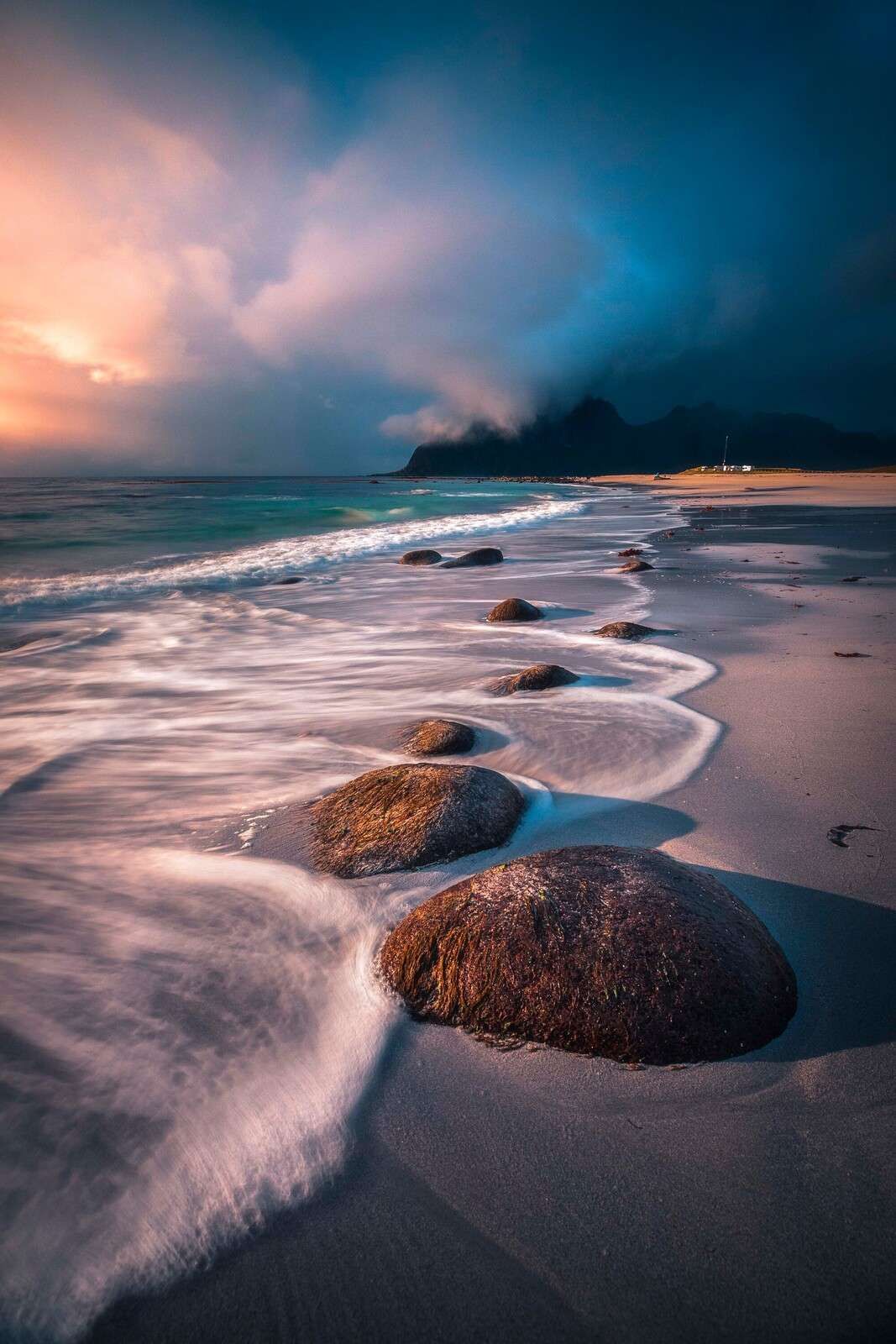 Evening glow on the northern coast