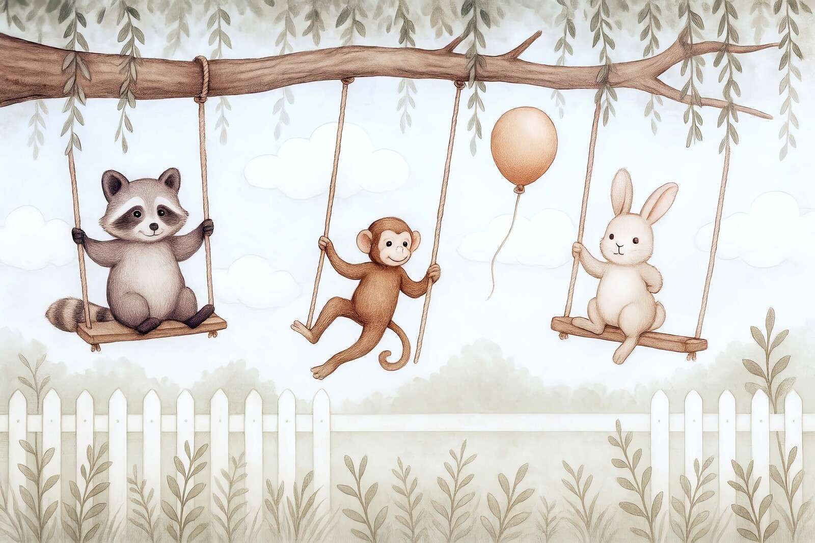 Swinging fun with forest friends