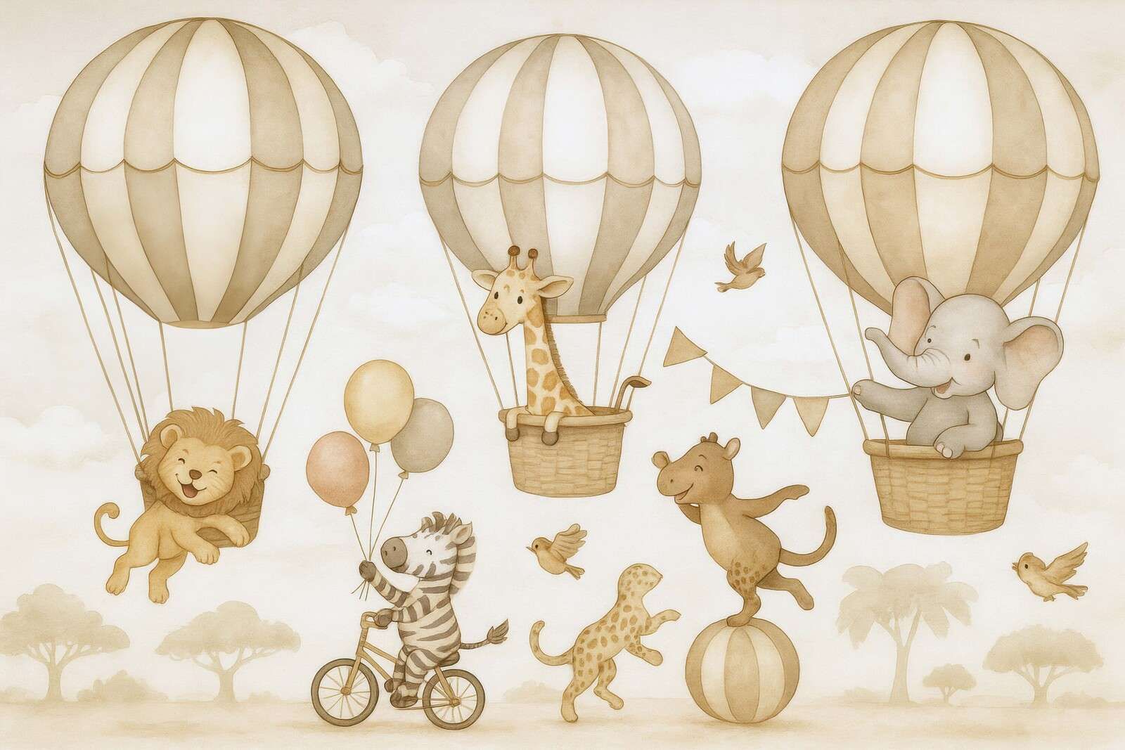 Animal parade in the sky