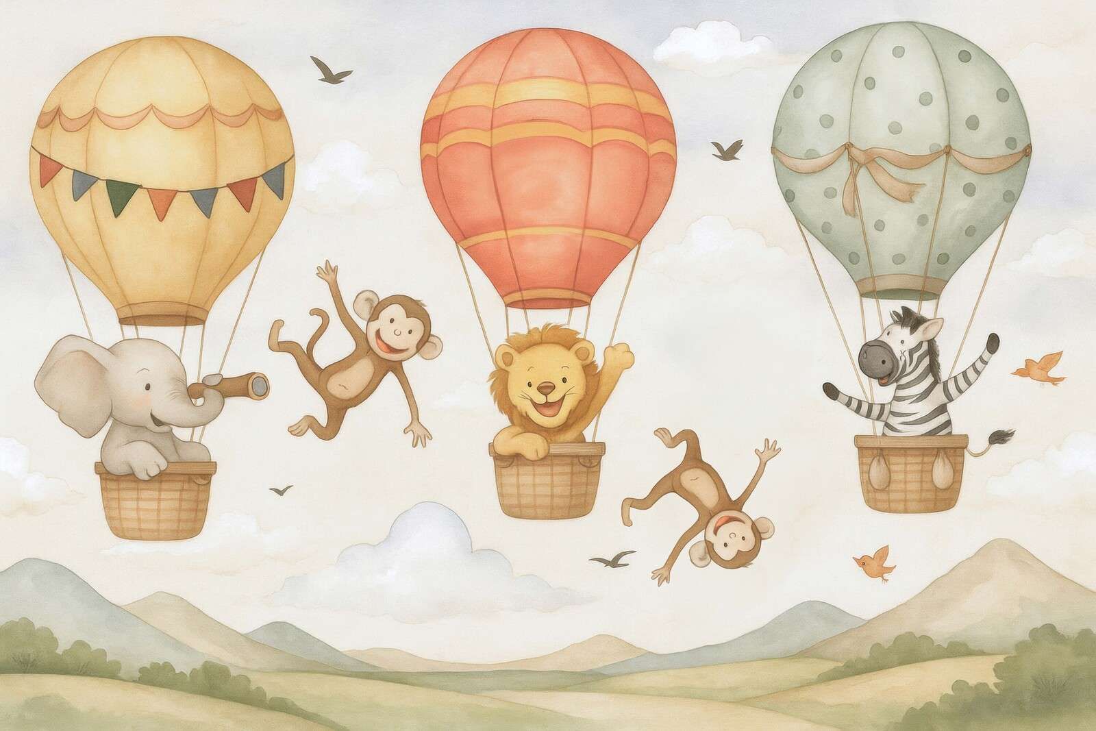 Adventure above the mountains