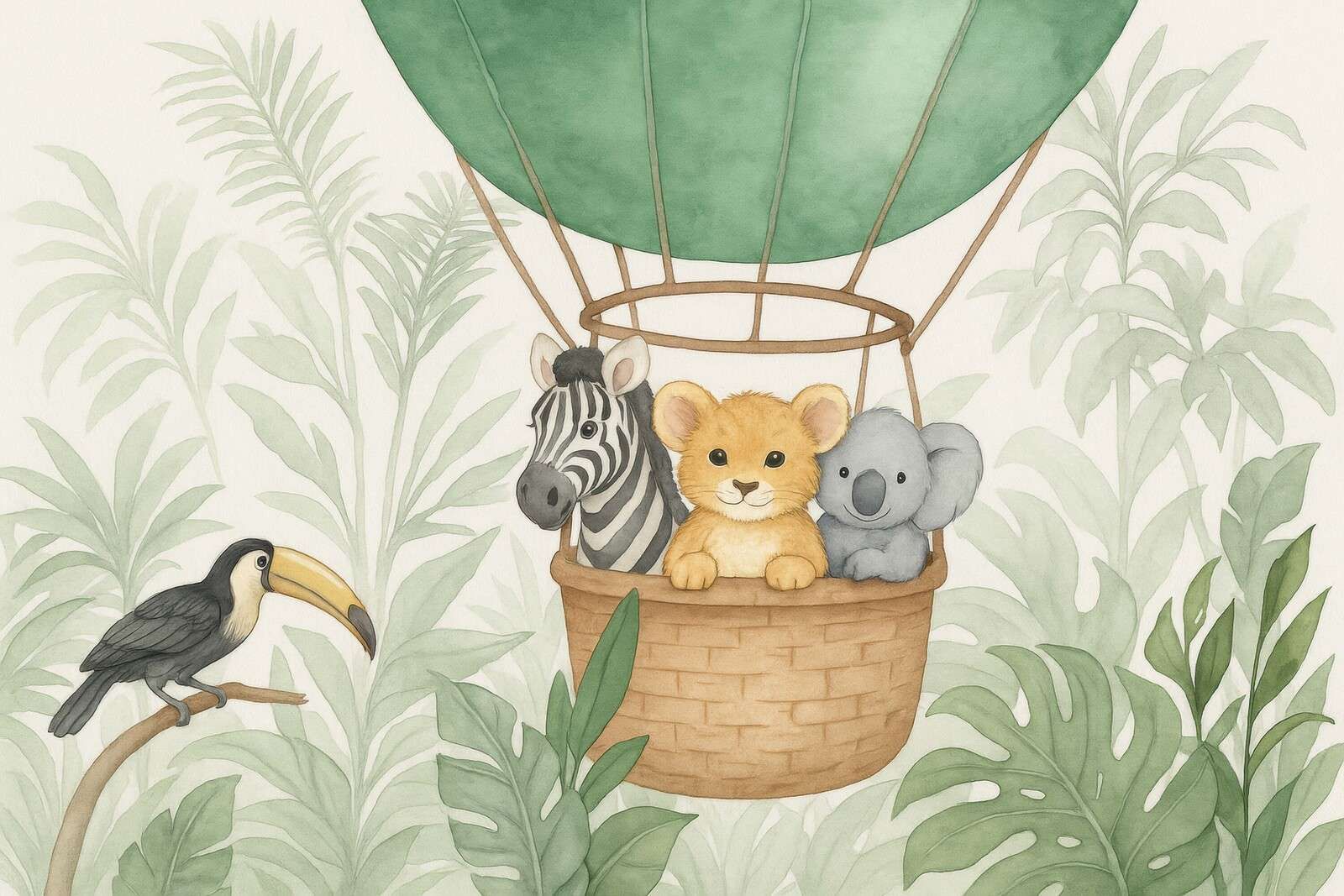 Enchanting hot air balloon ride