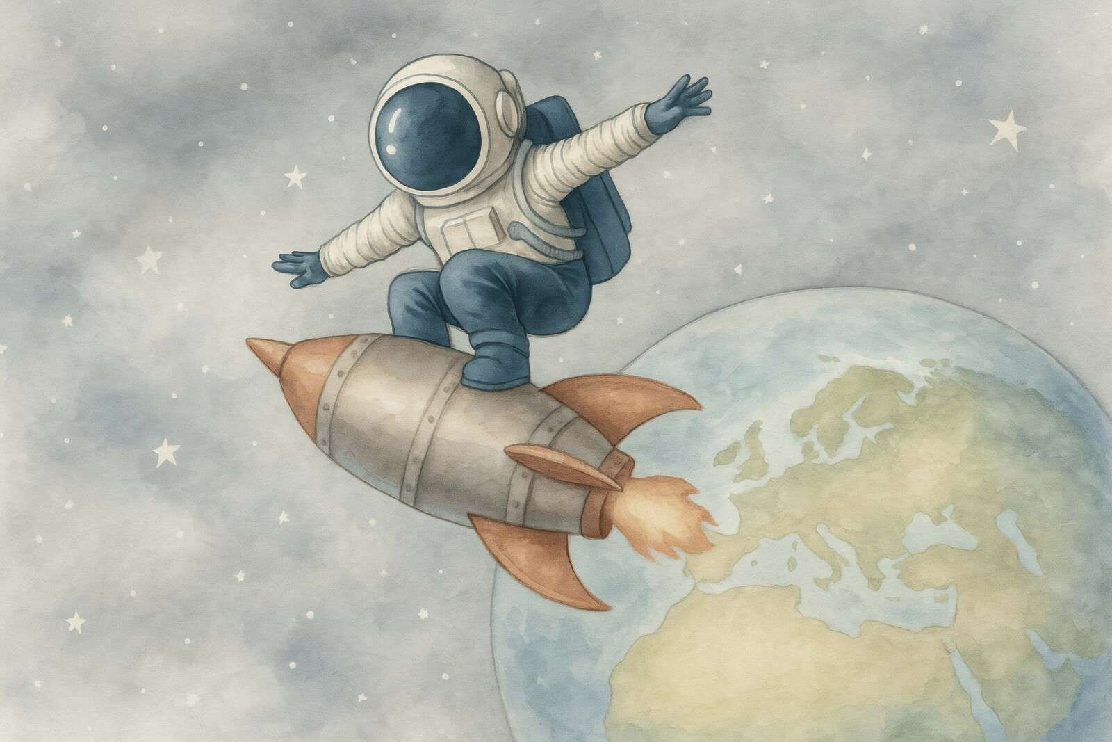 Space adventure above the Earth