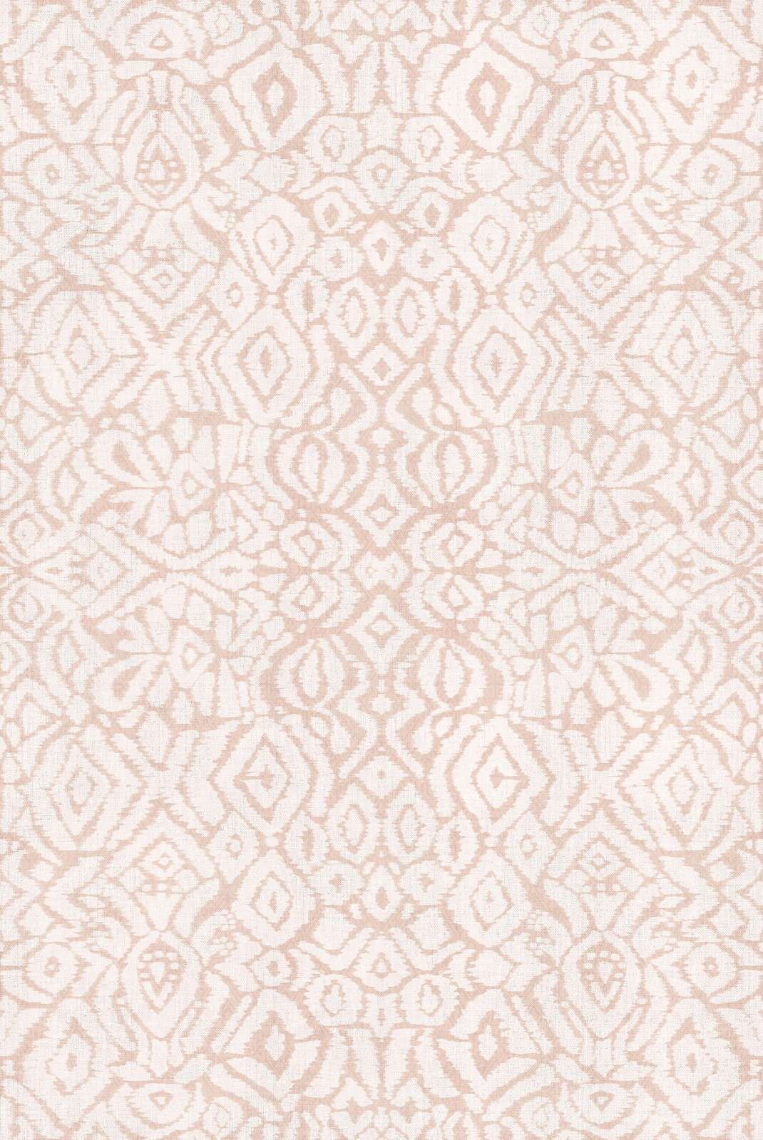 Soft peach ikat ornament pattern
