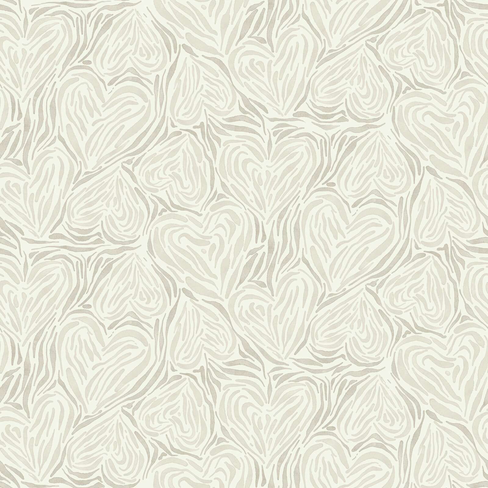 Abstract leaves in soft sand tones