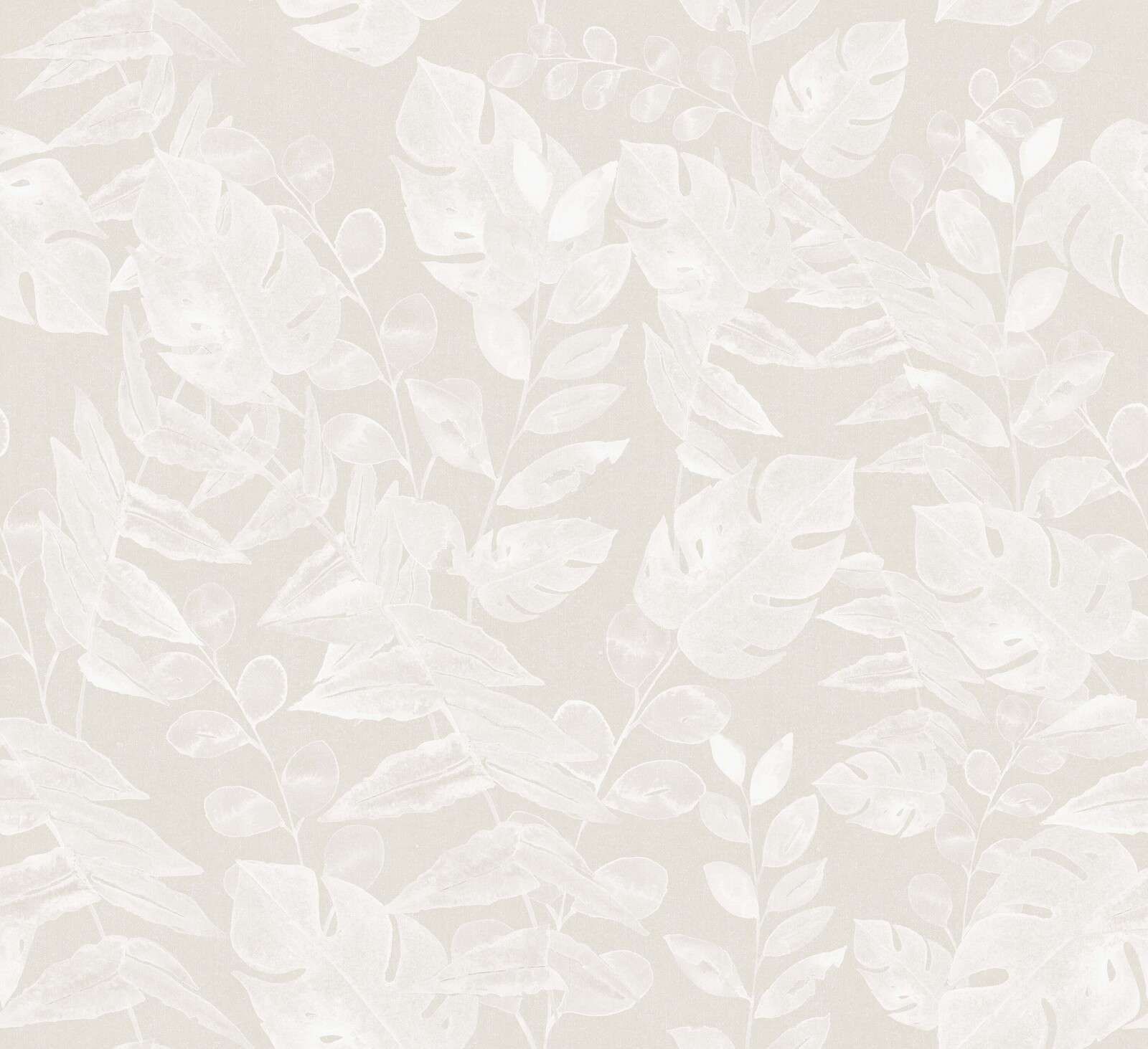tone-on-tone tropical leaves
