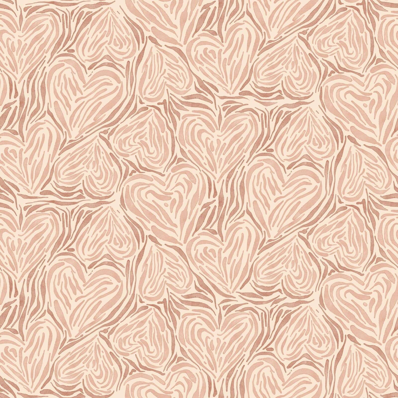 Organic leaves in powder pink