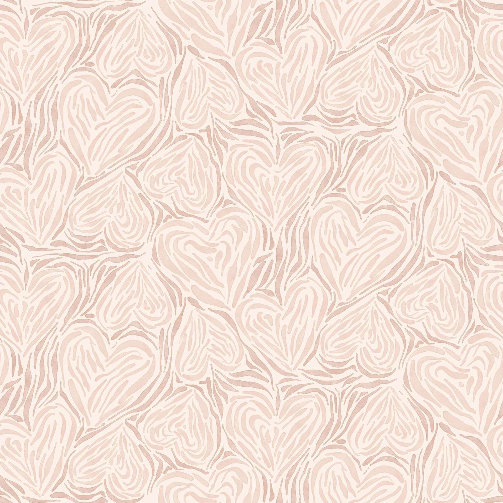 Organic leaves in blush beige
