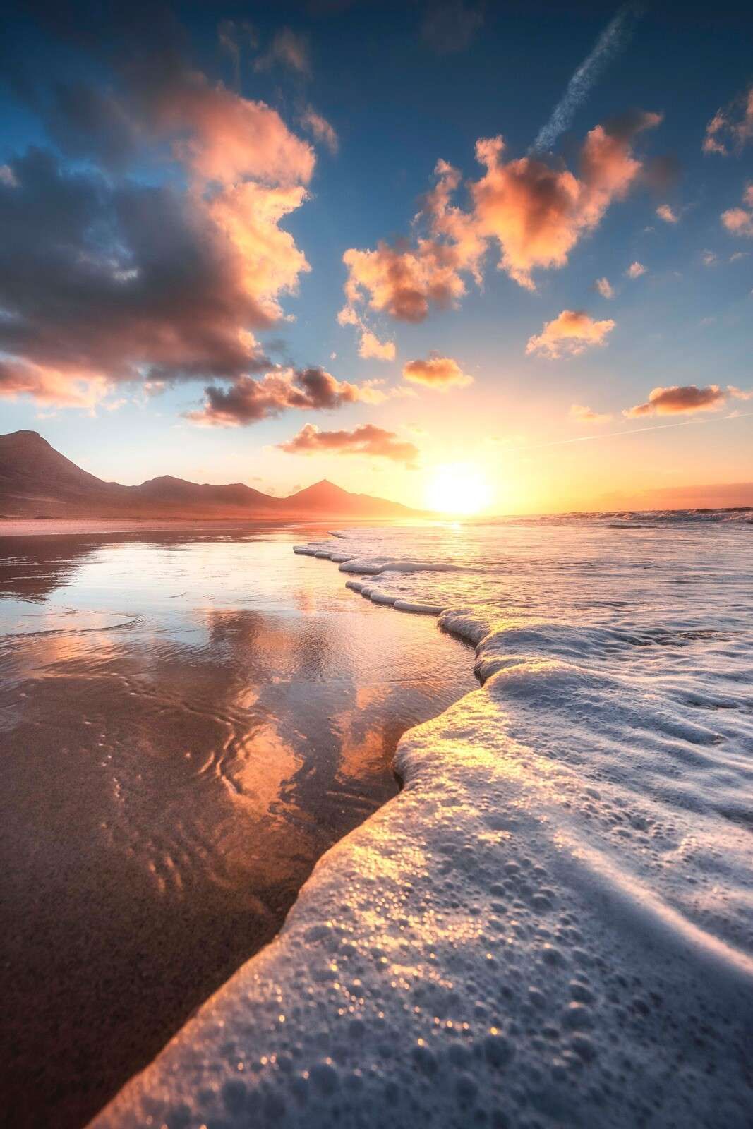 Golden Sunset by the Sea