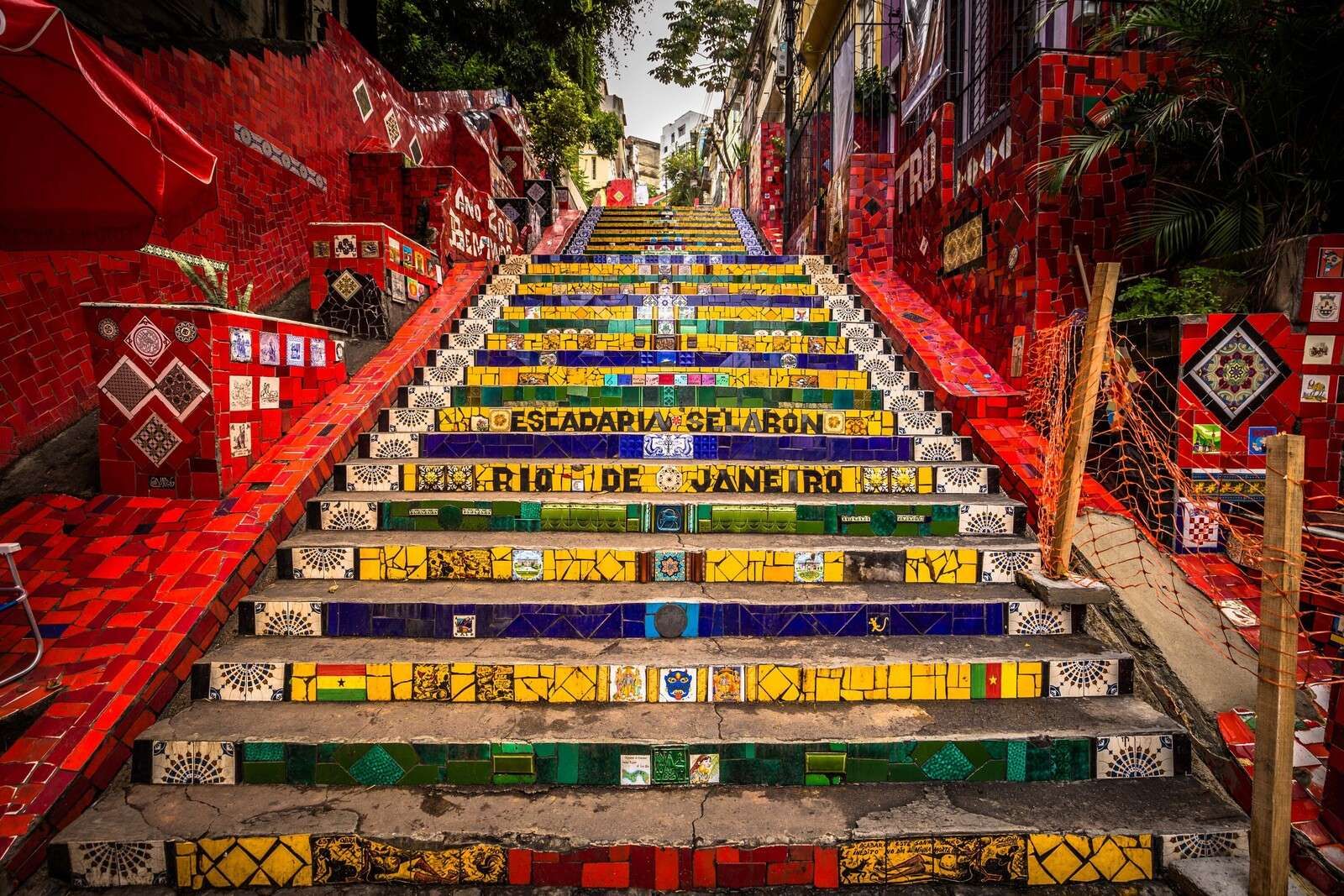 Mosaic Stairs of Rio Colorful Splendor