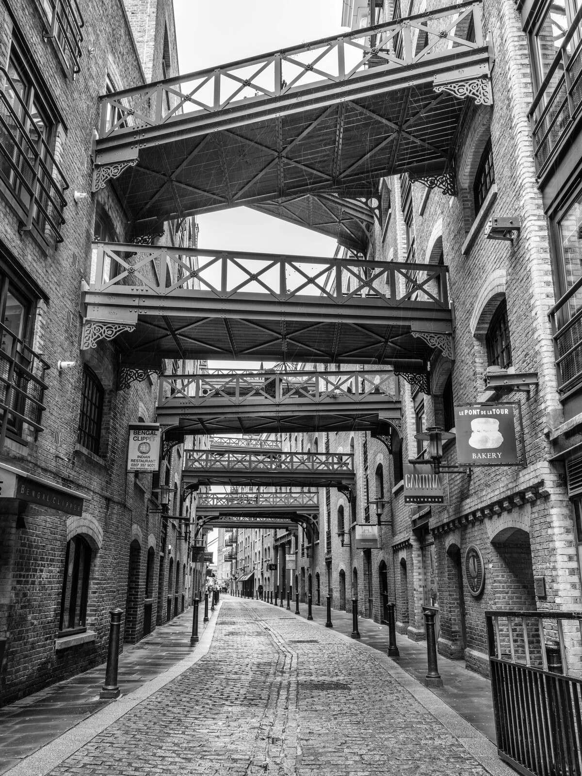 Cobbled street in London