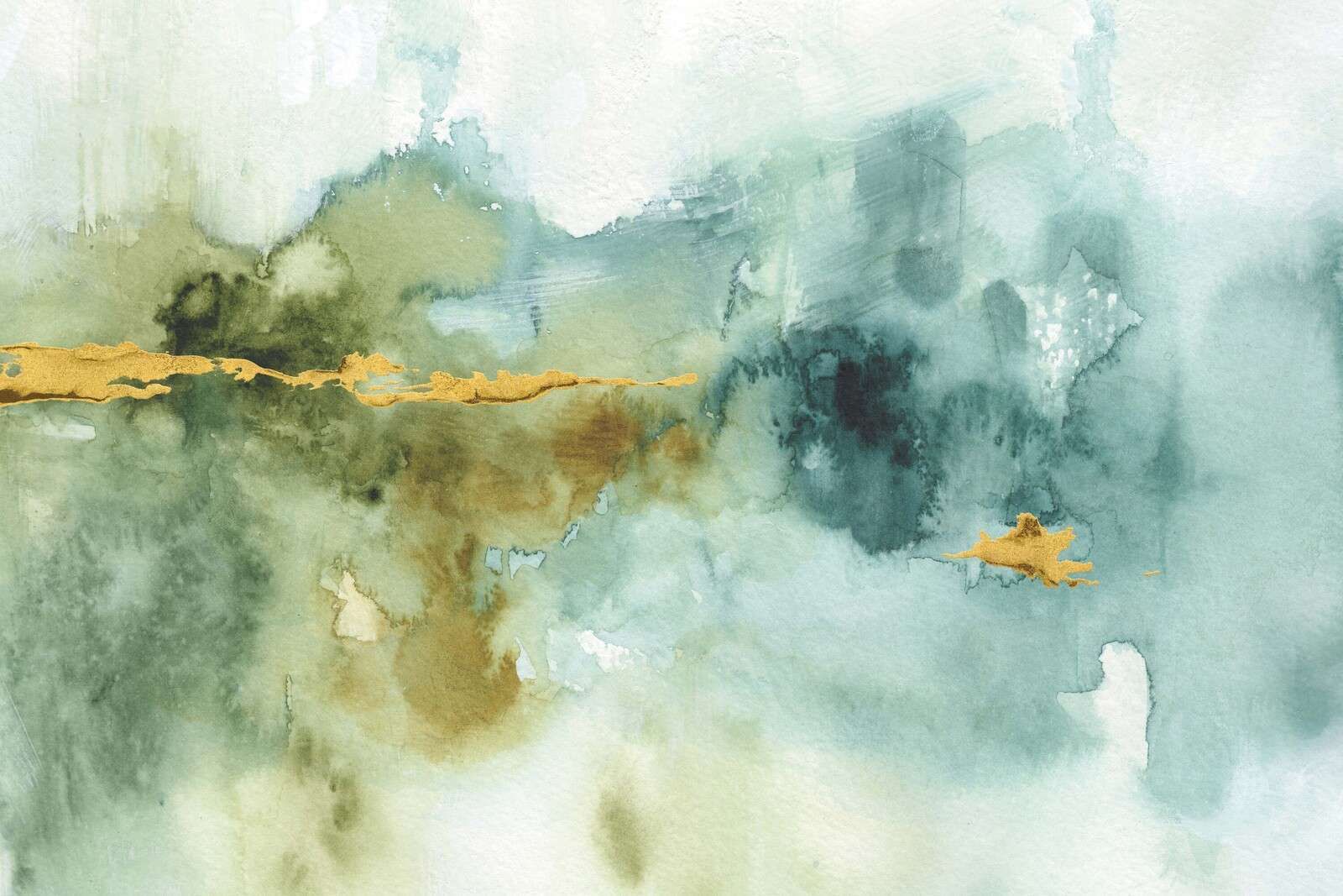 Gray Water With Golden Line