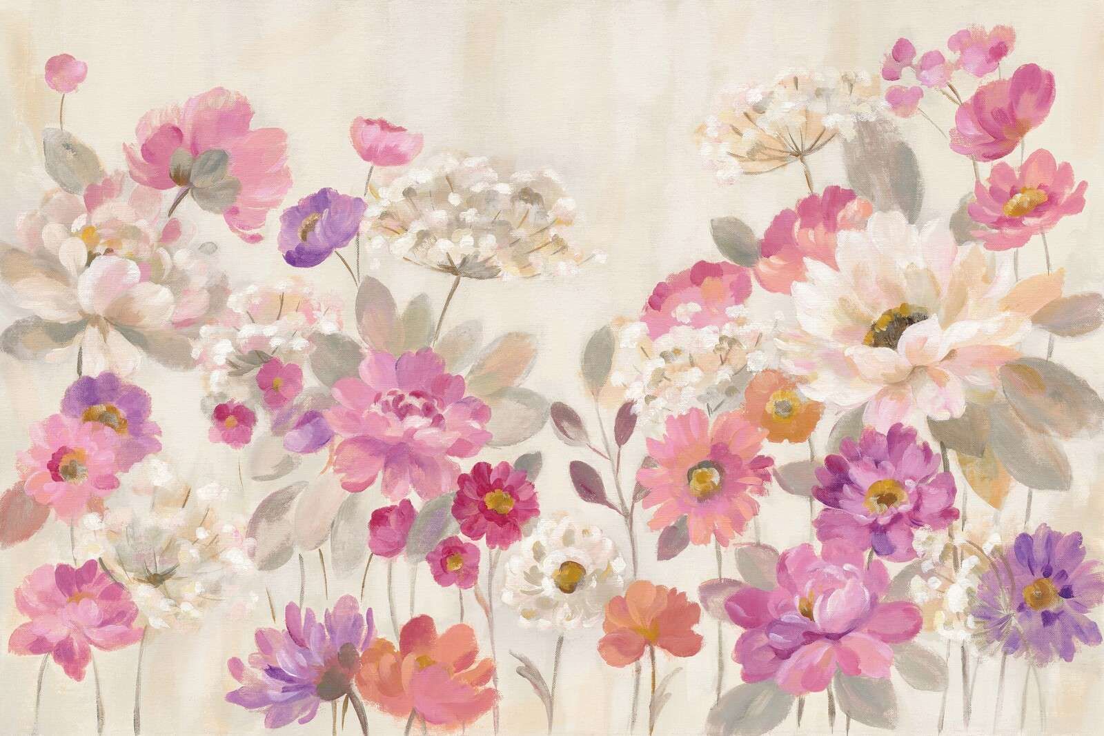 Romantic Floral Abundance In Pastel