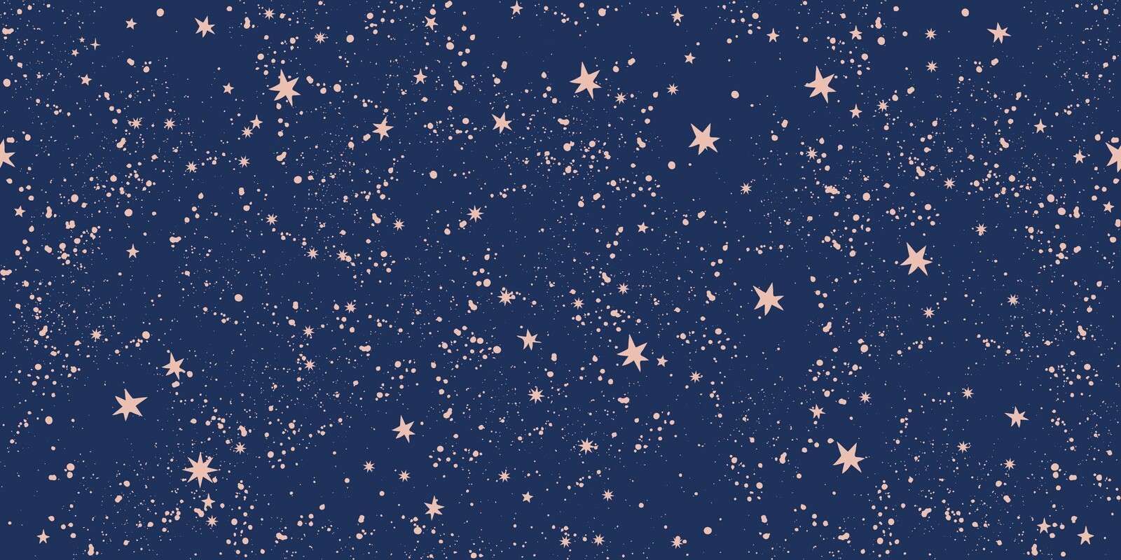 Pink shower of stars in midnight blue