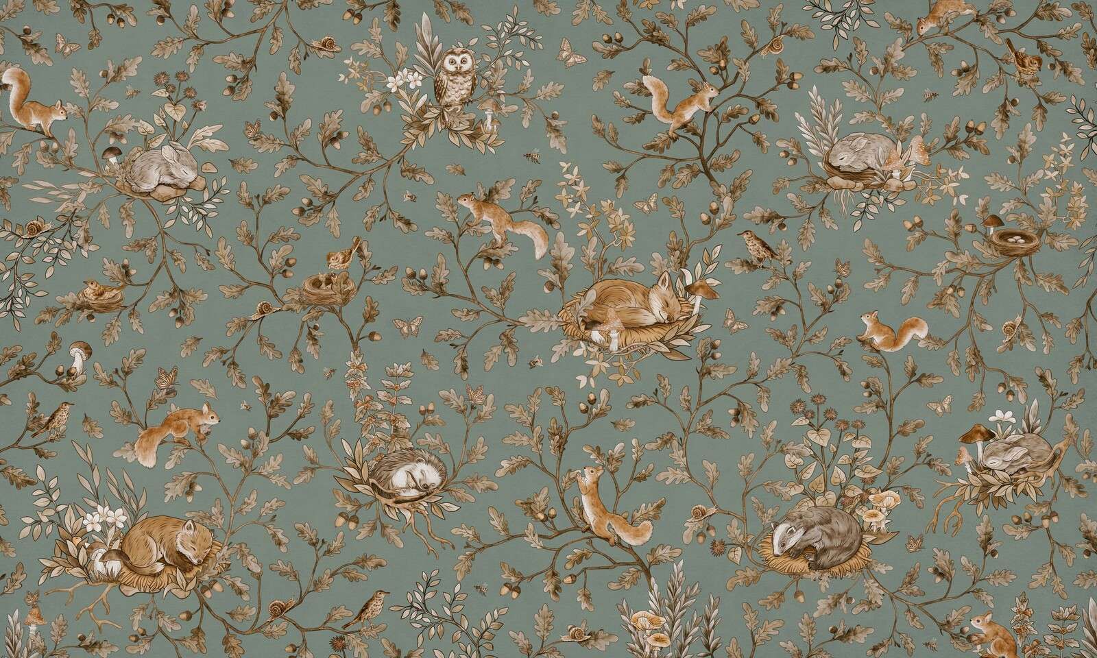 Playful Woods - Vintage - Green