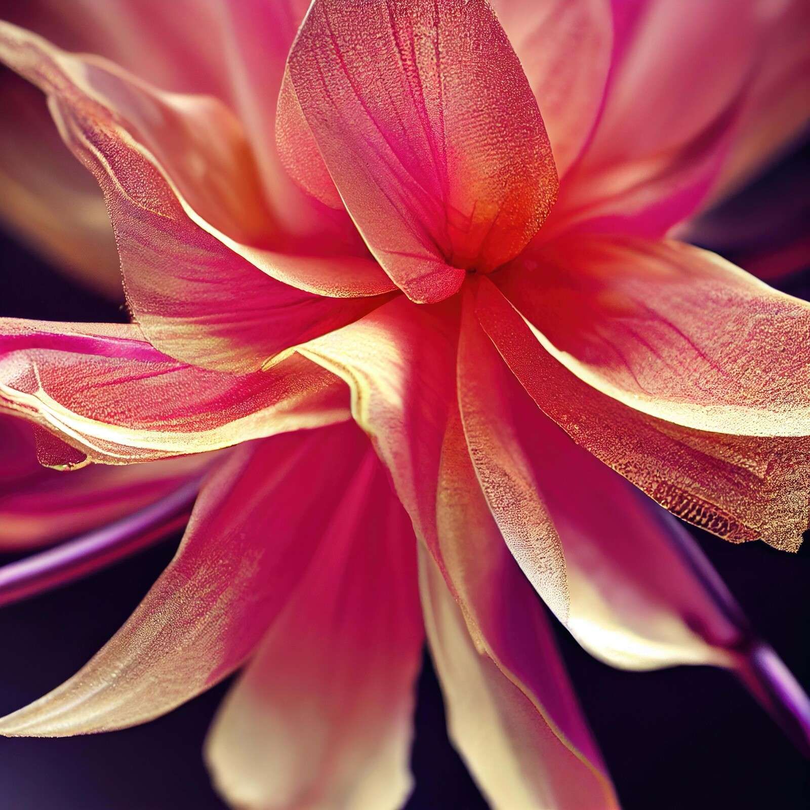 Macro Hollyhock Flower 1