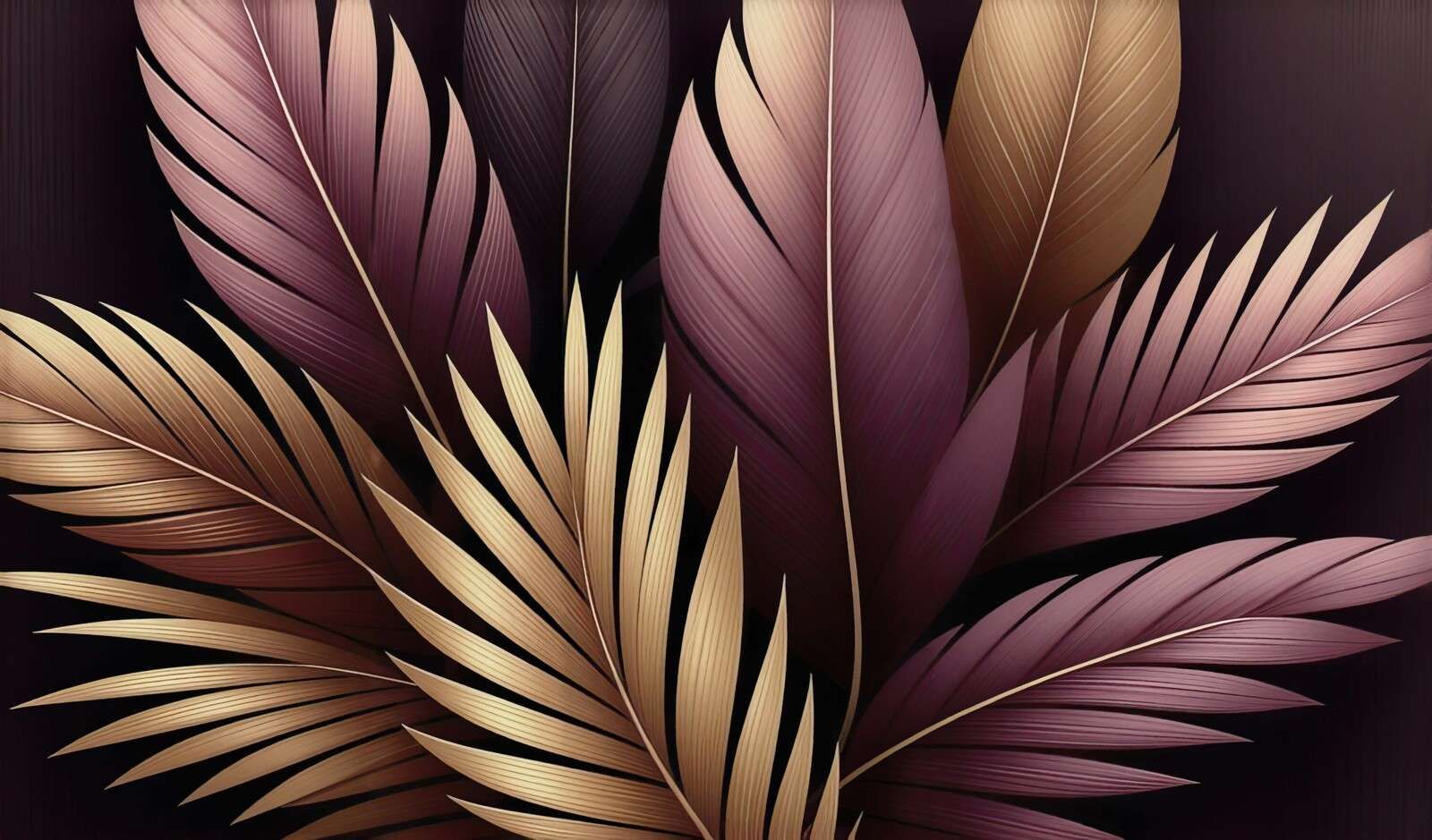 Soft feathers in warm tones.