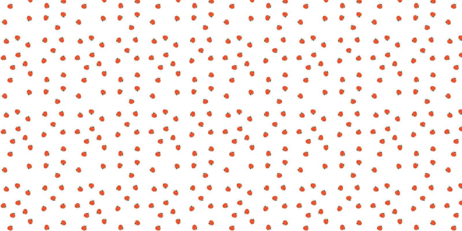 Tomato pattern on white