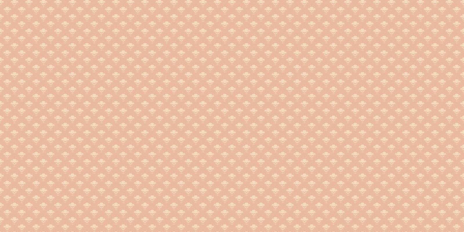 Fan flowers on soft peach pink
