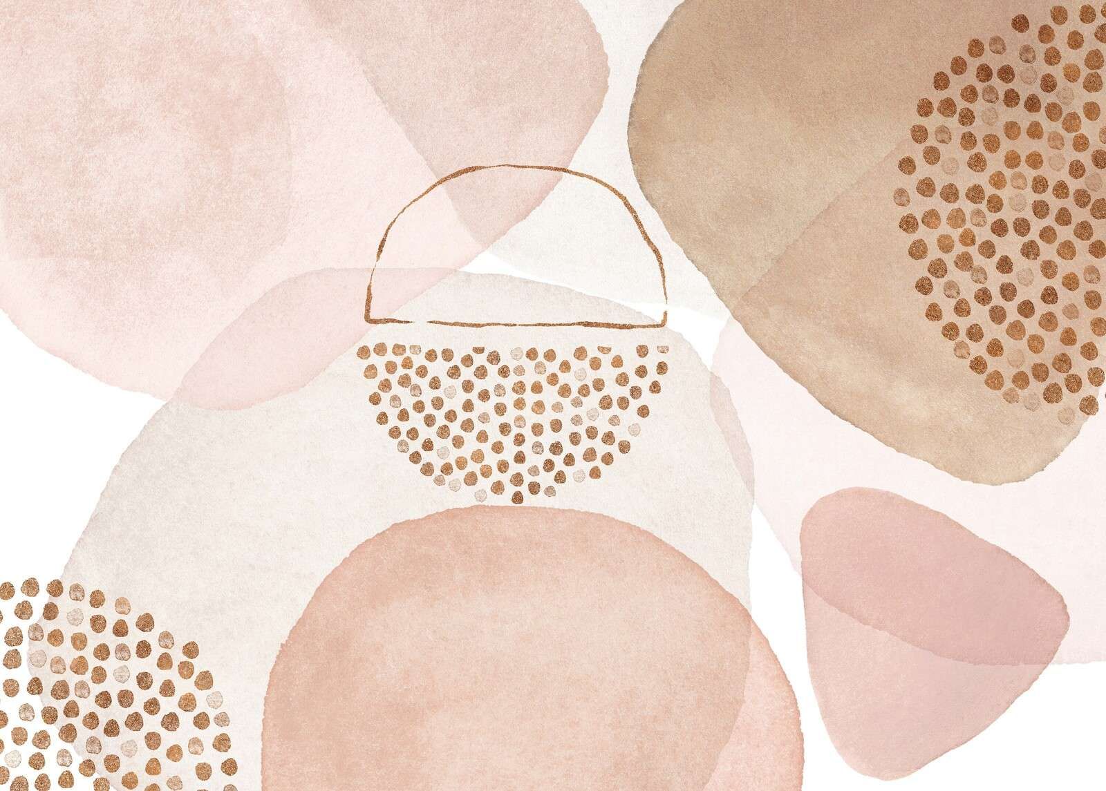 Boho Mid Century Style Blush Peach