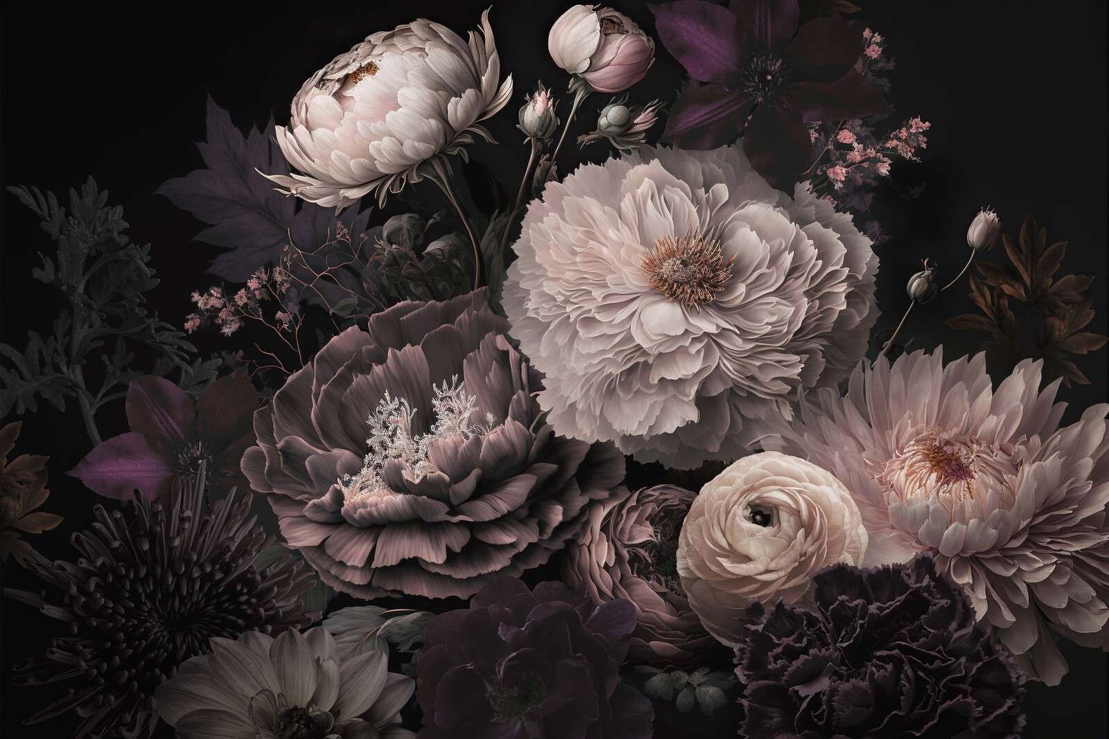 Moody flowers gothic vibe