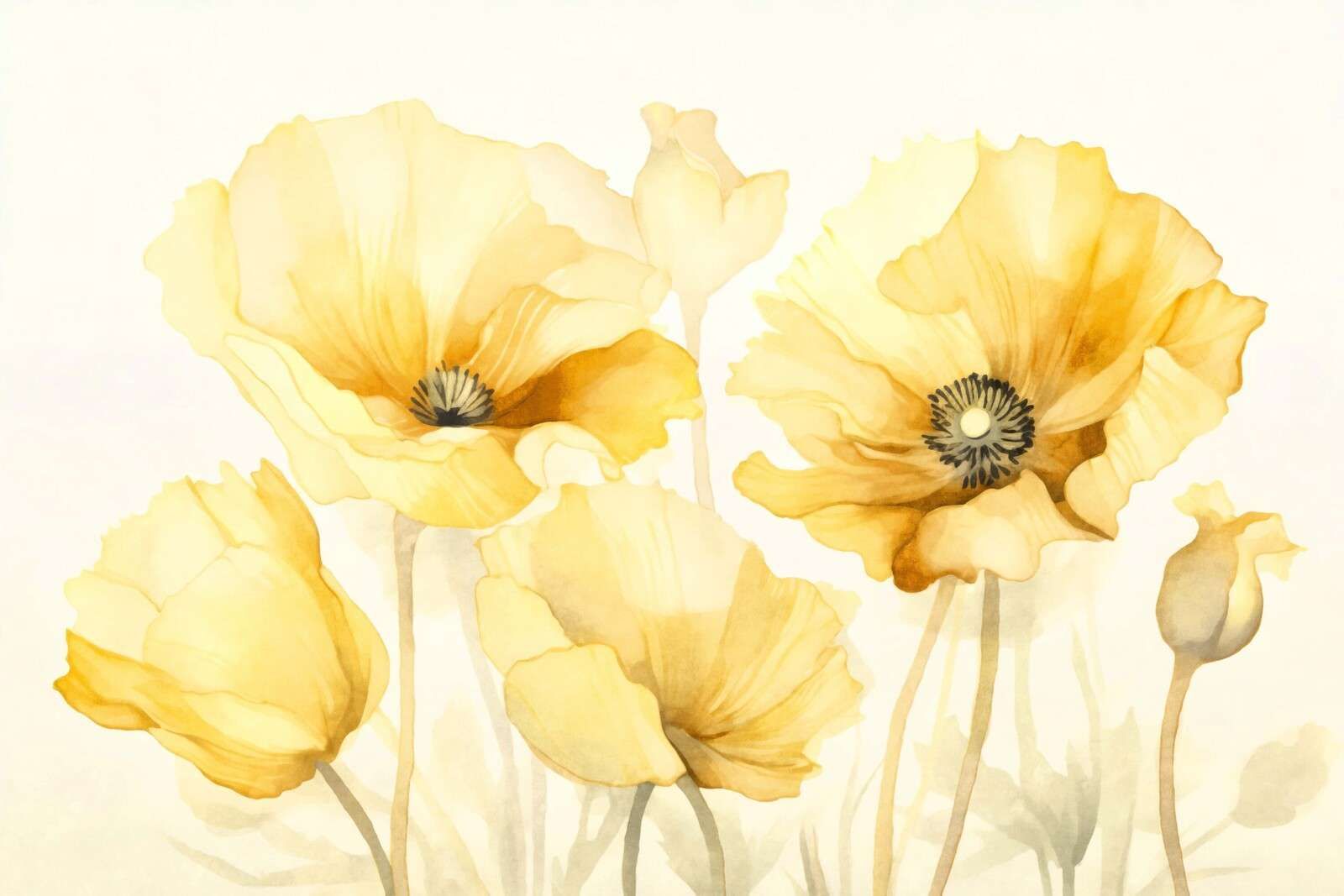 Poppy petal summer serenade yellow