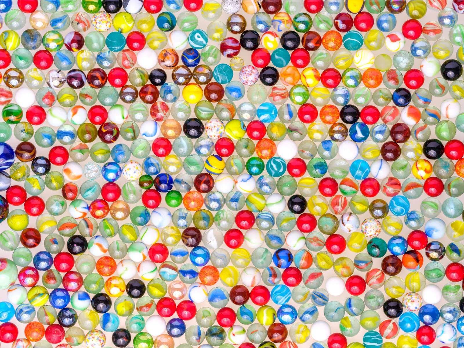 Colorful glass marble patterns
