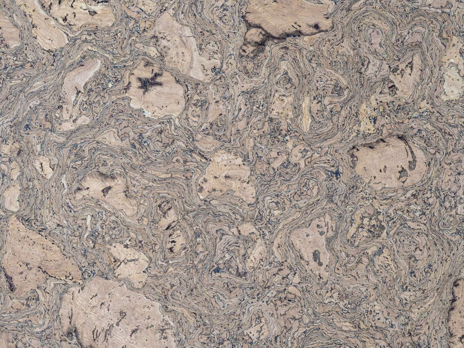 Organic cork pattern in earth tones
