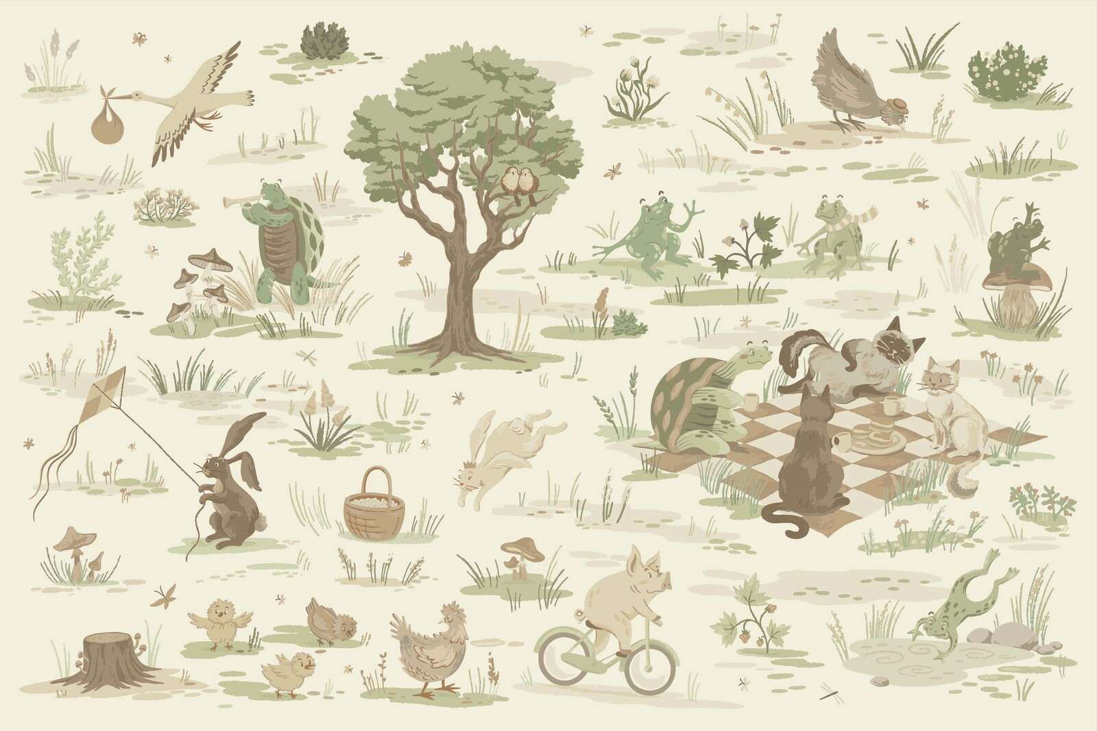 Forest animals natural