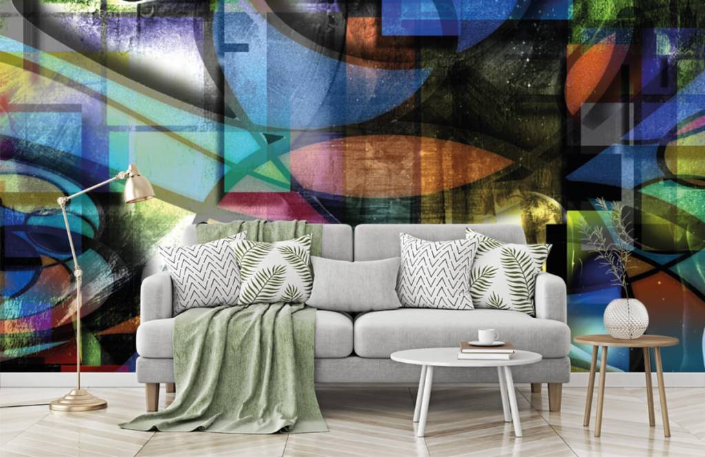 Modern  - Abstract face - Living room 7