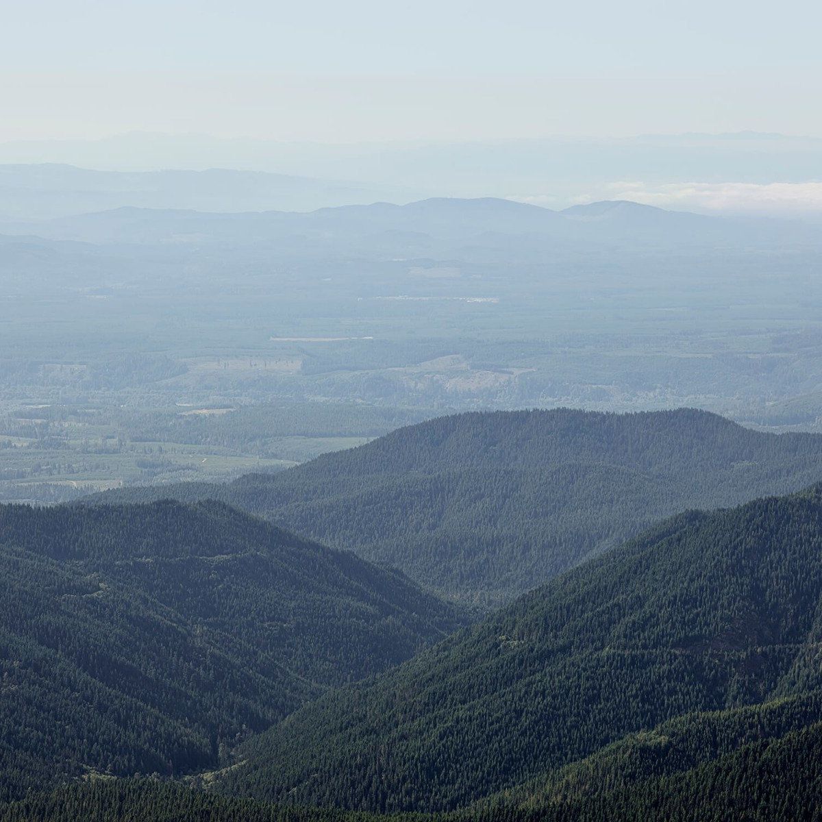 Vue depuis les montagnes