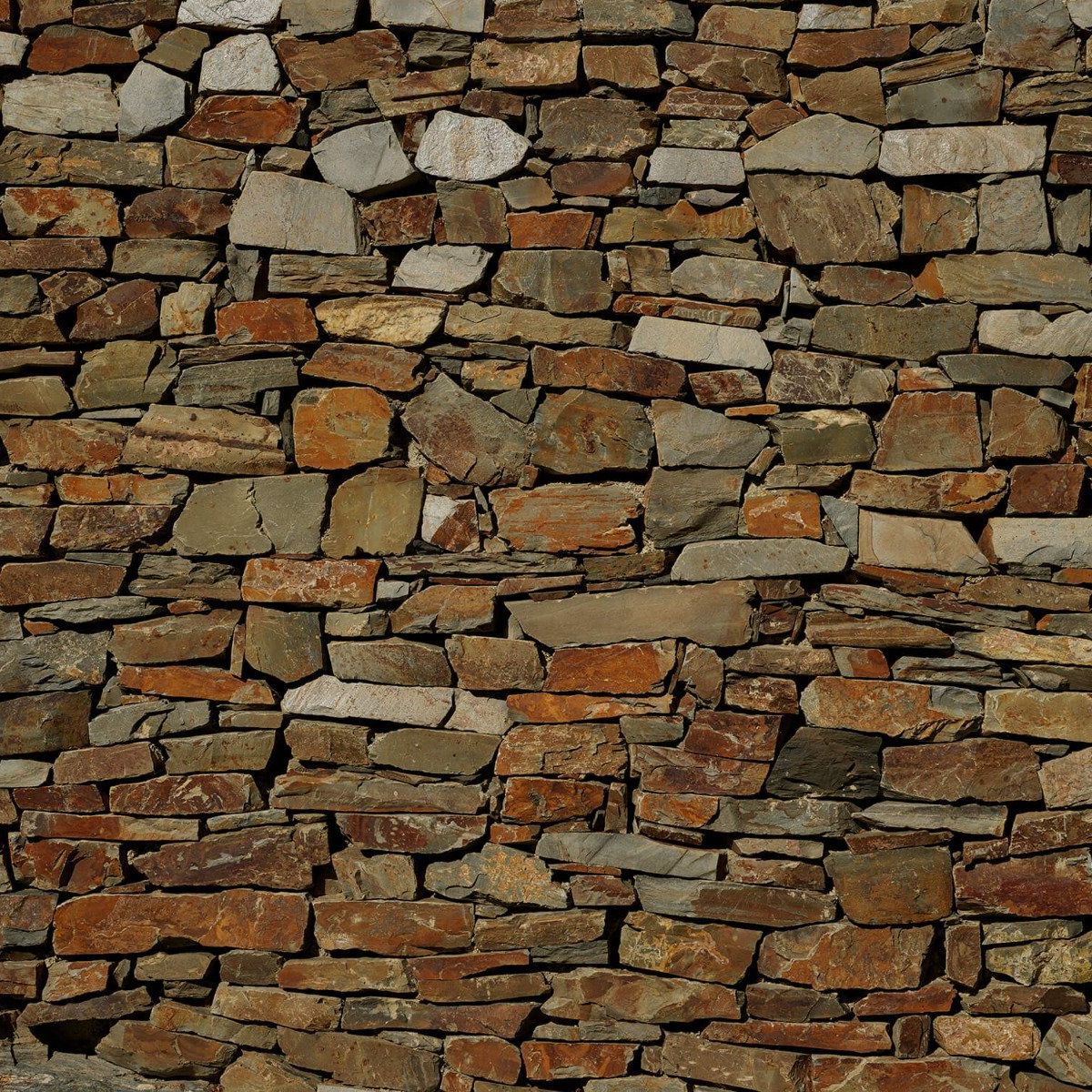 Wall with uneven bricks