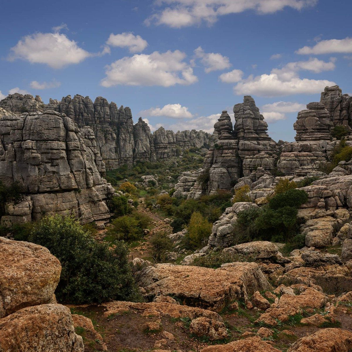 Rocks with blue sky