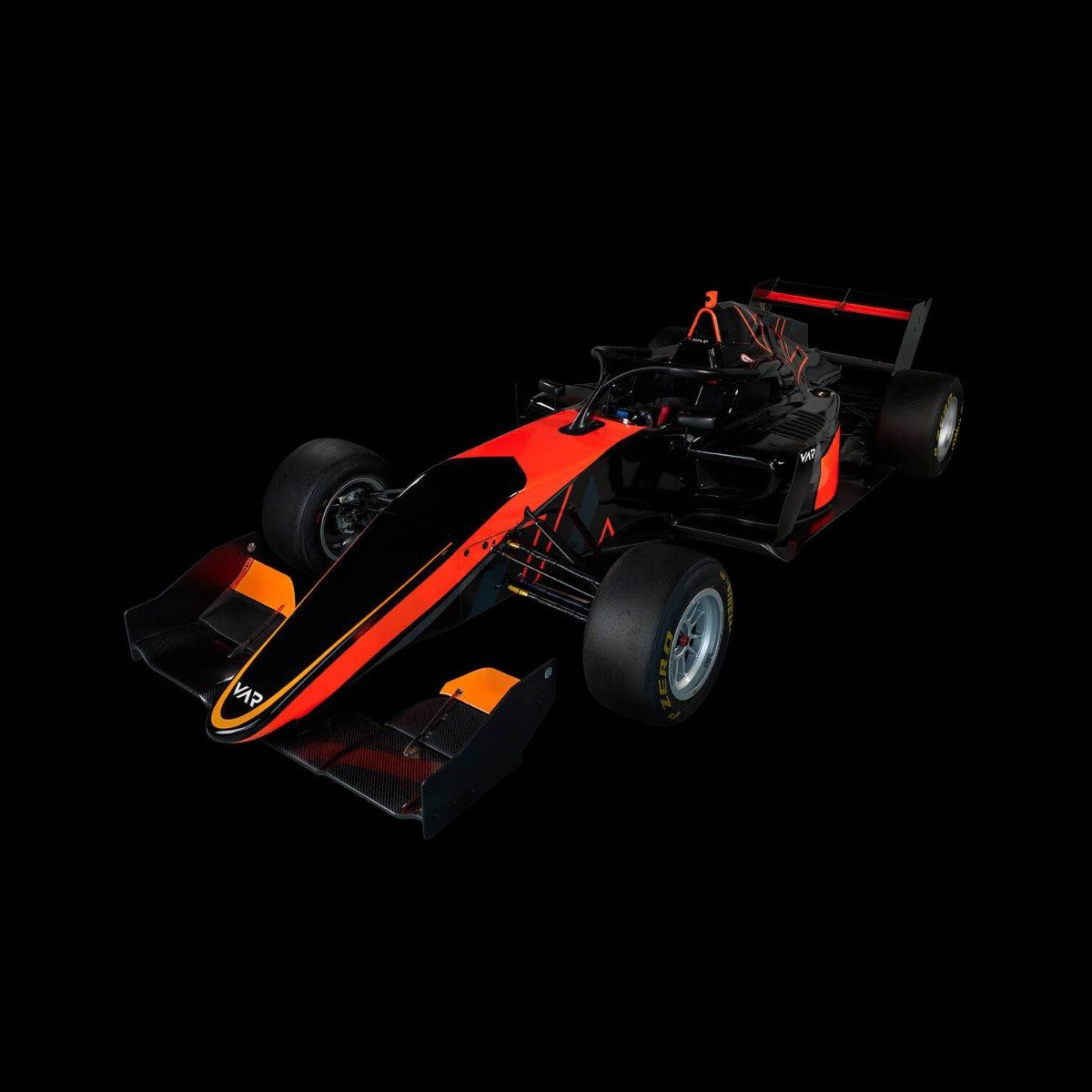 Formula 3 - Left front view, 3d - dark