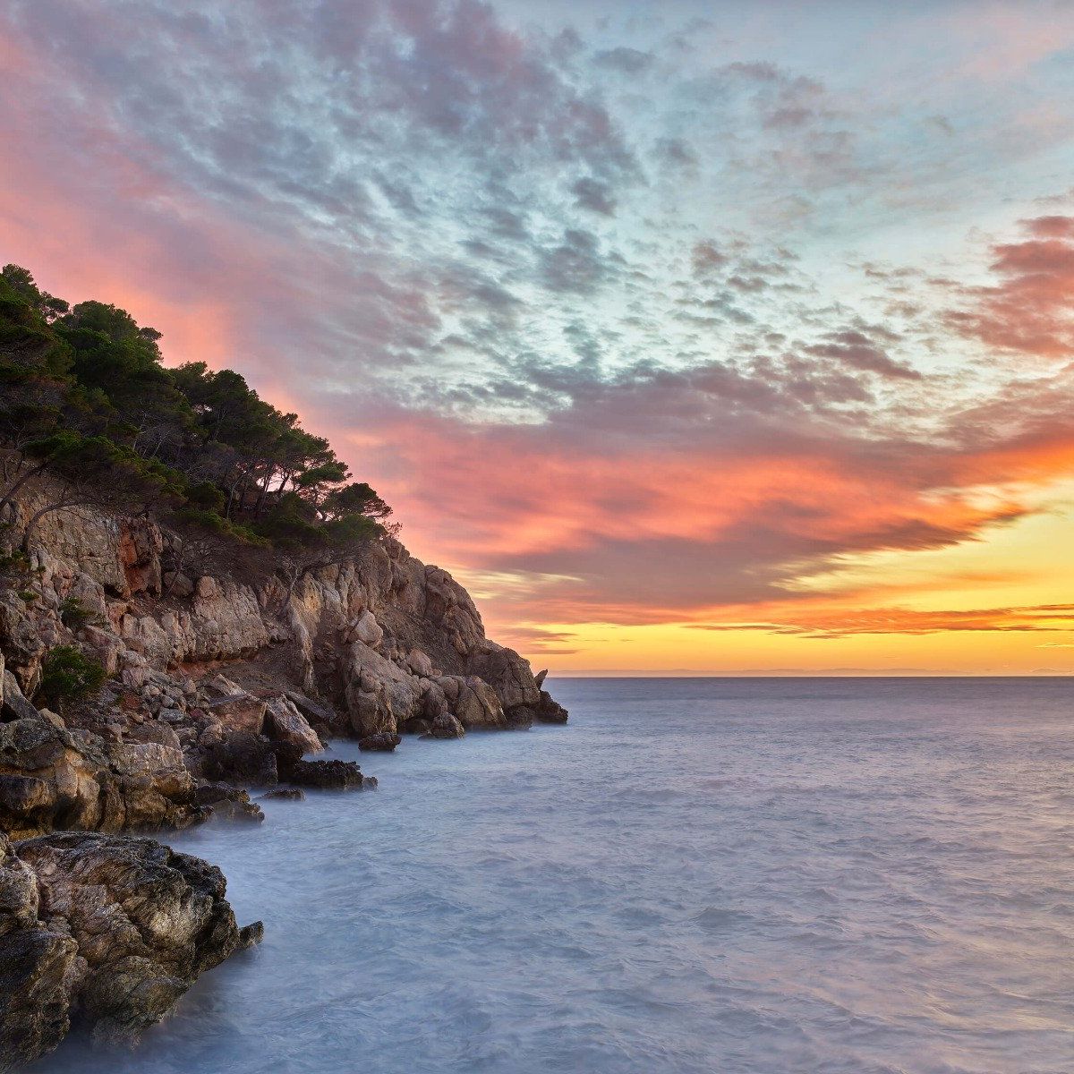 Colourful sunset