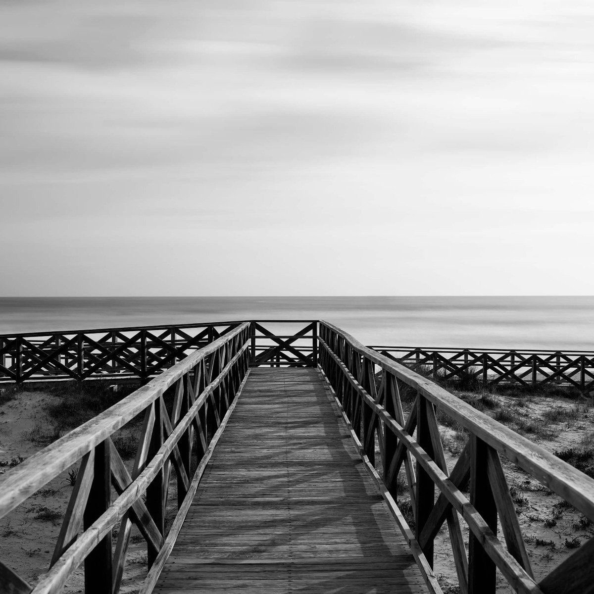 Passerelle vers la plage