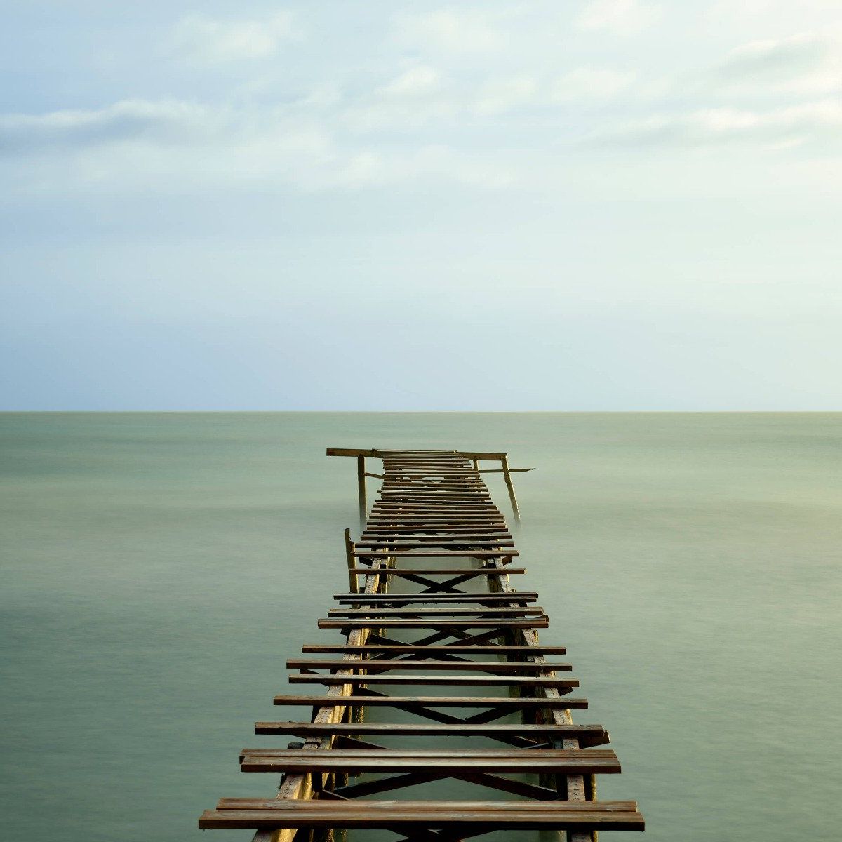 Old wooden scaffolding