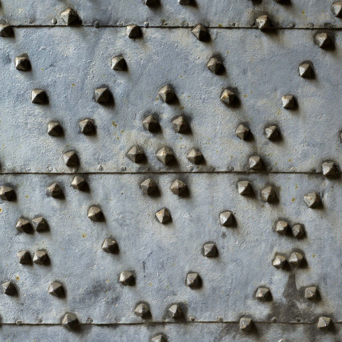Rivets in iron