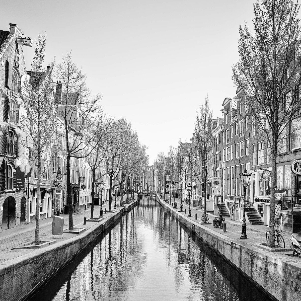 Amsterdam en noir et blanc