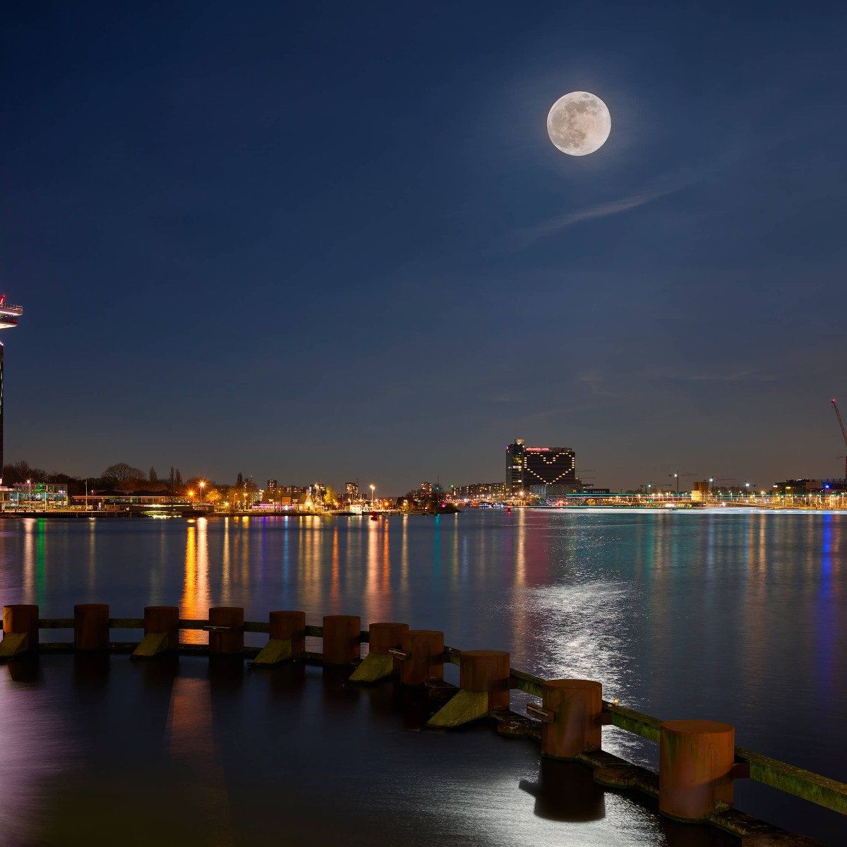 Super-Moon à Amsterdam