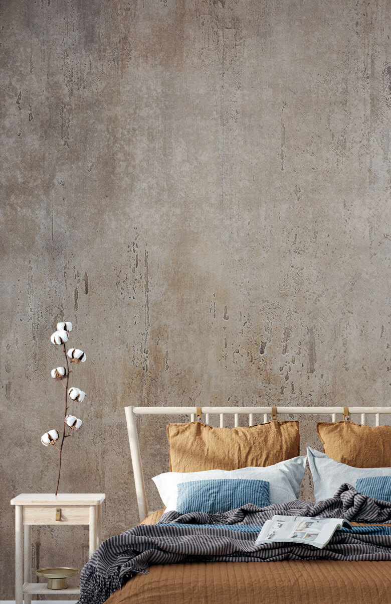 Concrete look wallpaper - Outdated concrete - Teenage room 6