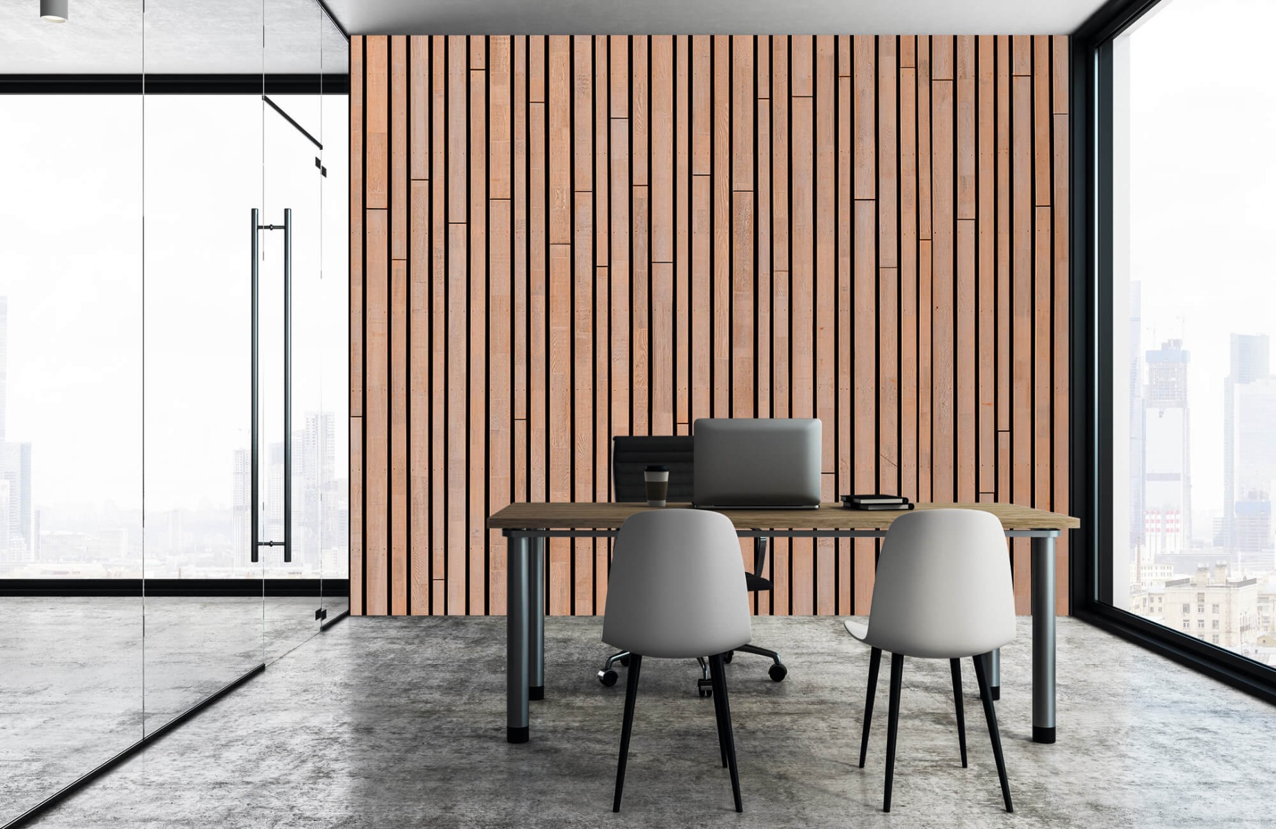Wooden wallpaper - Wooden planks  - Bedroom 6