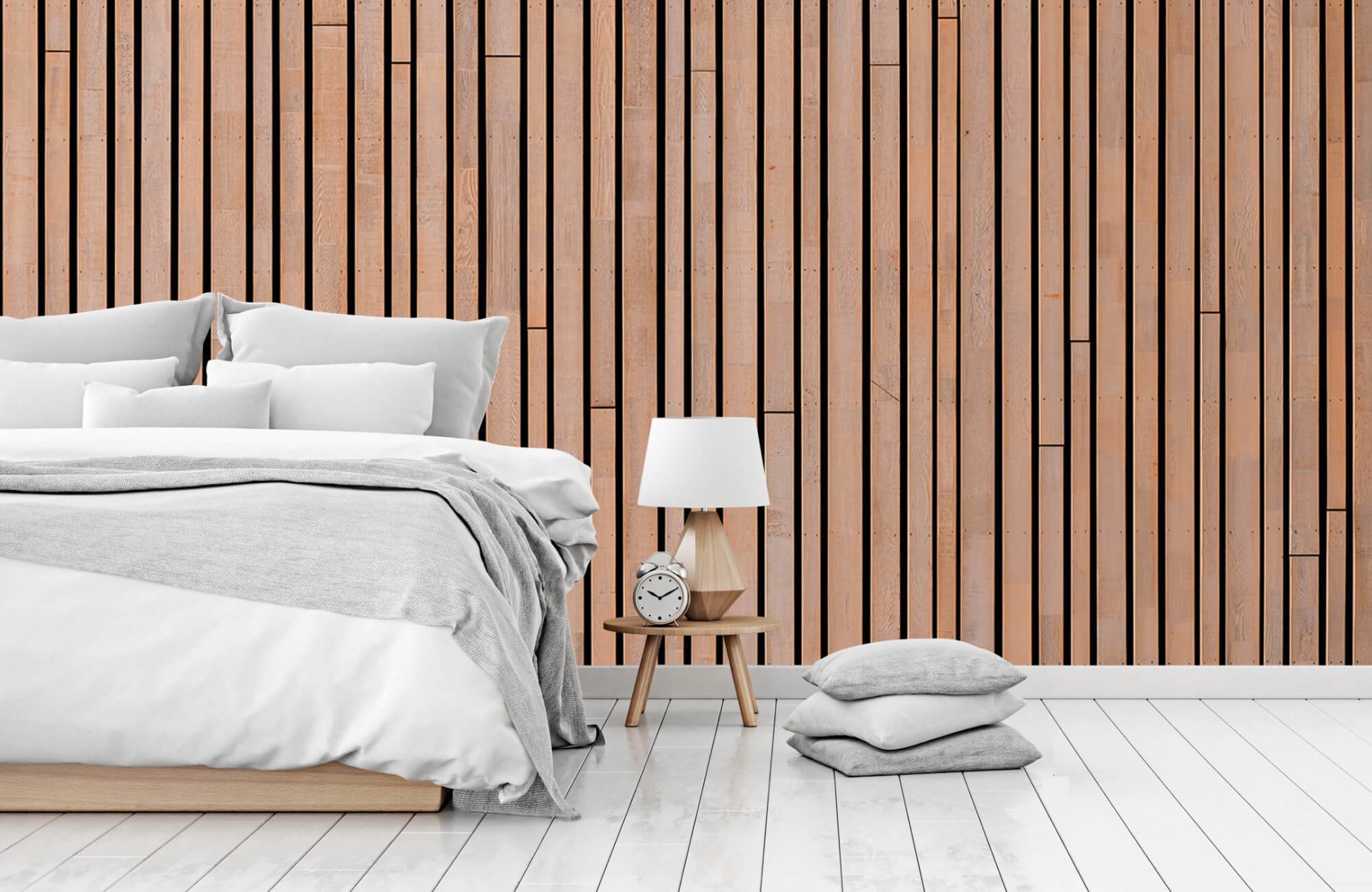 Wooden wallpaper - Wooden planks  - Bedroom 1