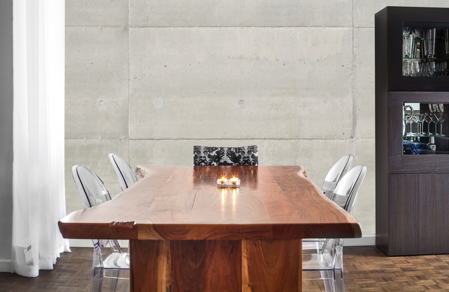 Concrete look wallpaper - Concrete slabs  - Conference room 7
